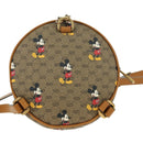 GUCCI Micro GG Supreme Disney Backpack PVC Beige Gold 603730 Auth 177330M-2