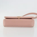 BURBERRY Chain Shoulder Bag Leather Pink Gold Auth 177331A-5