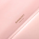BURBERRY Chain Shoulder Bag Leather Pink Gold Auth 177331A-19