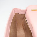 BURBERRY Chain Shoulder Bag Leather Pink Gold Auth 177331A-21
