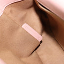 BURBERRY Chain Shoulder Bag Leather Pink Gold Auth 177331A-12