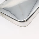 PRADA Shoulder Bag Patent leather Silver Auth 177333A-12