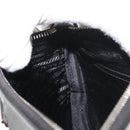 PRADA Shoulder Bag Patent leather Silver Auth 177333A-18