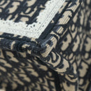 Christian Dior Trotter Canvas Oblique Book Hand Bag 2way Navy Auth 177334SAM-13