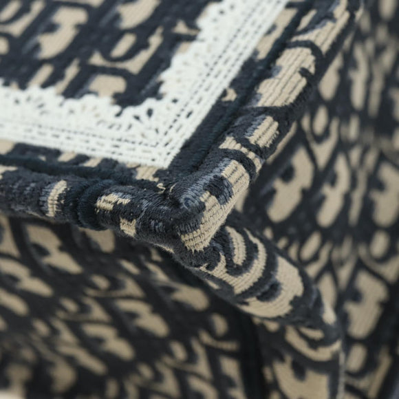 Christian Dior Trotter Canvas Oblique Book Hand Bag 2way Navy Auth 177334SAM