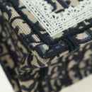 Christian Dior Trotter Canvas Oblique Book Hand Bag 2way Navy Auth 177334SAM-14