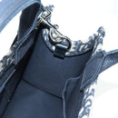 Christian Dior Trotter Canvas Oblique Book Hand Bag 2way Navy Auth 177334SAM-20