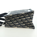Christian Dior Trotter Canvas Oblique Book Hand Bag 2way Navy Auth 177334SAM-4