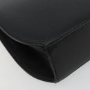 Salvatore Ferragamo Chain Shoulder Bag Leather Black Gold Auth 177335A-11