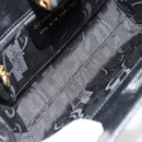 Salvatore Ferragamo Chain Shoulder Bag Leather Black Gold Auth 177335A-16