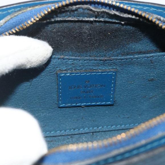LOUIS VUITTON Epi Dauphine PM Pouch Blue M48445 LV Auth 177339