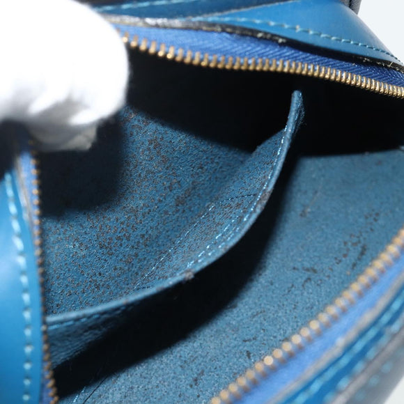 LOUIS VUITTON Epi Dauphine PM Pouch Blue M48445 LV Auth 177339