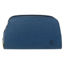 LOUIS VUITTON Epi Dauphine PM Pouch Blue M48445 LV Auth 177339-13