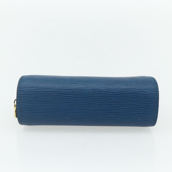 LOUIS VUITTON Epi Dauphine PM Pouch Blue M48445 LV Auth 177339