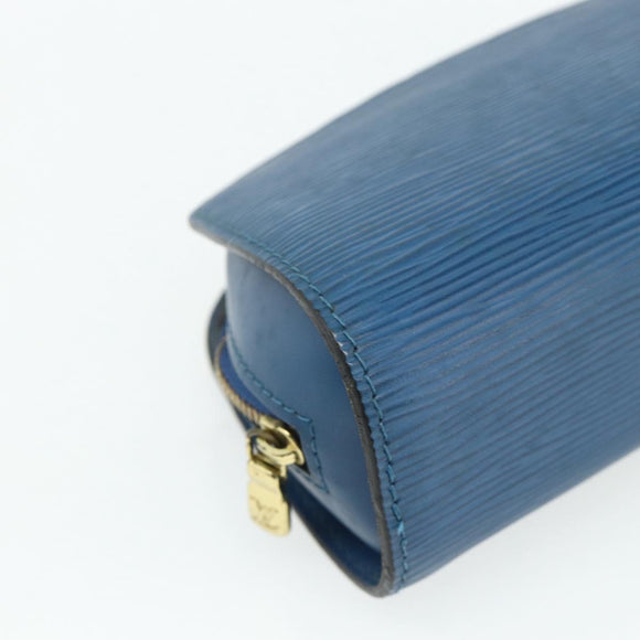 LOUIS VUITTON Epi Dauphine PM Pouch Blue M48445 LV Auth 177339