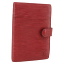 LOUIS VUITTON Epi Agenda PM Day Planner Cover Red R20057 LV Auth 177340-1