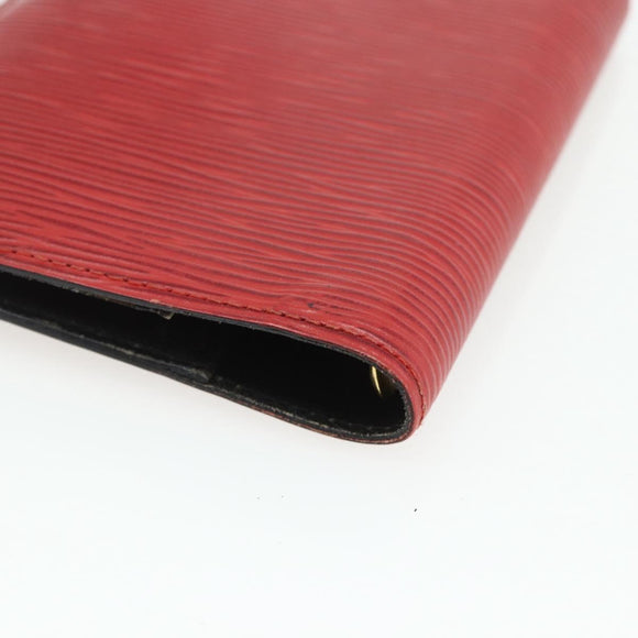LOUIS VUITTON Epi Agenda PM Day Planner Cover Red R20057 LV Auth 177340