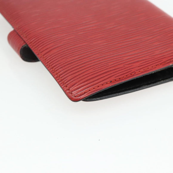 LOUIS VUITTON Epi Agenda PM Day Planner Cover Red R20057 LV Auth 177340