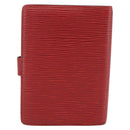 LOUIS VUITTON Epi Agenda PM Day Planner Cover Red R20057 LV Auth 177340-2