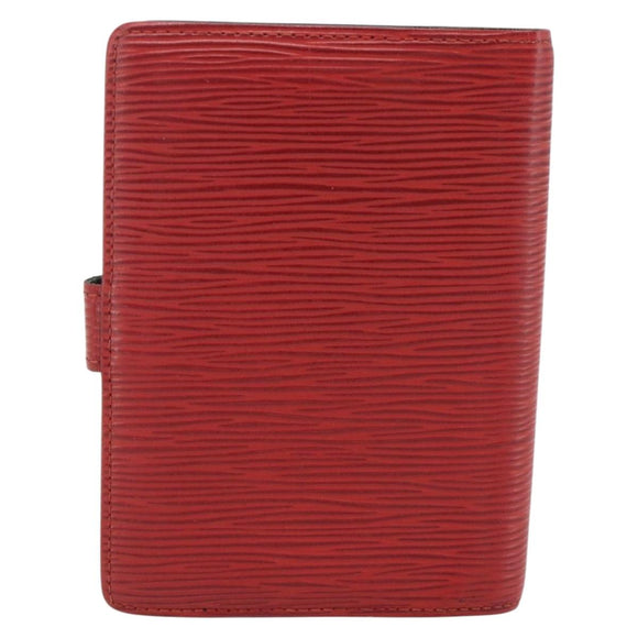 LOUIS VUITTON Epi Agenda PM Day Planner Cover Red R20057 LV Auth 177340