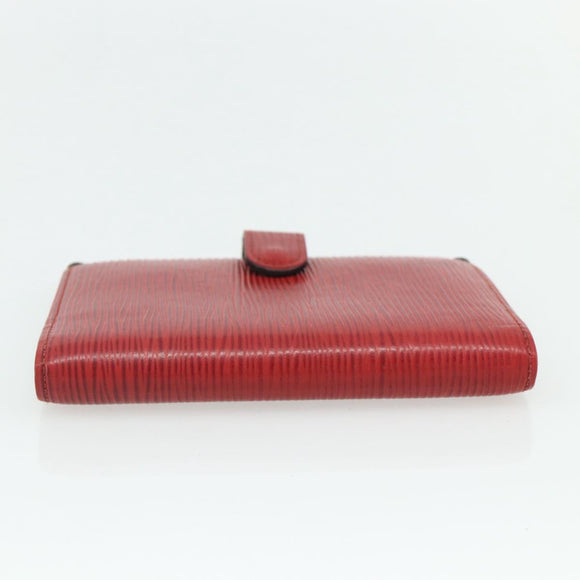 LOUIS VUITTON Epi Agenda PM Day Planner Cover Red R20057 LV Auth 177340