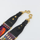 Christian Dior Shoulder Strap Canvas 36.6"" Multicolor Gold Auth 177341A-4
