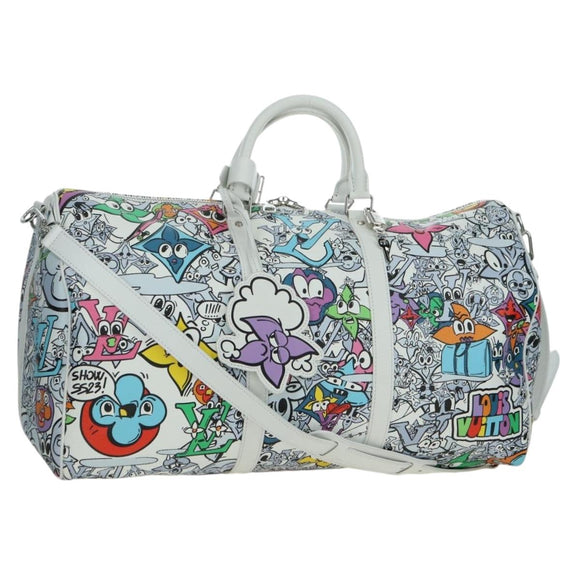 LOUIS VUITTON Monogram Comics Keepall Bandouliere 50 Bag M21863 Auth 177344SAM