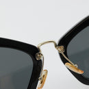 Miu Miu Sunglasses plastic Black Auth 177347A-10