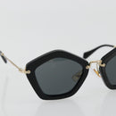 Miu Miu Sunglasses plastic Black Auth 177347A-5
