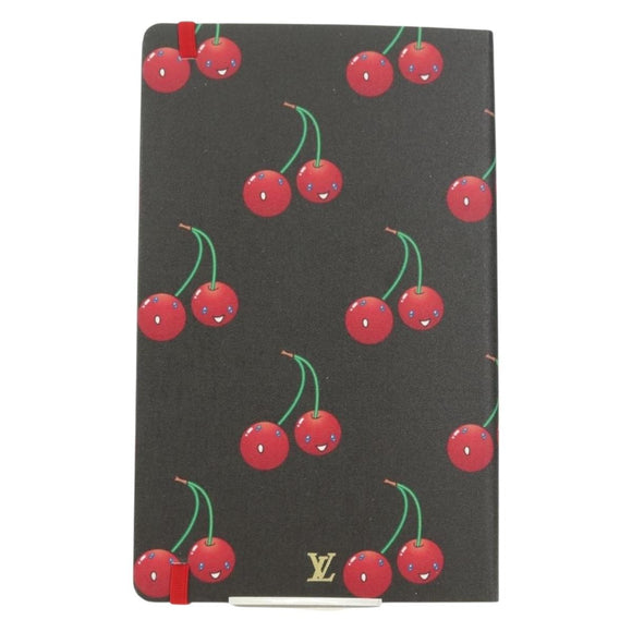 LOUIS VUITTON Collector Cherry Print Notebook MM Jane Canvas GI1371 Auth 177348M