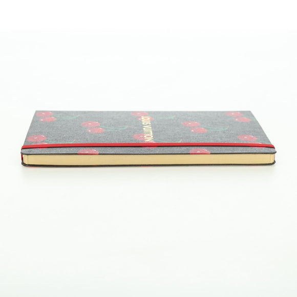 LOUIS VUITTON Collector Cherry Print Notebook MM Jane Canvas GI1371 Auth 177348M