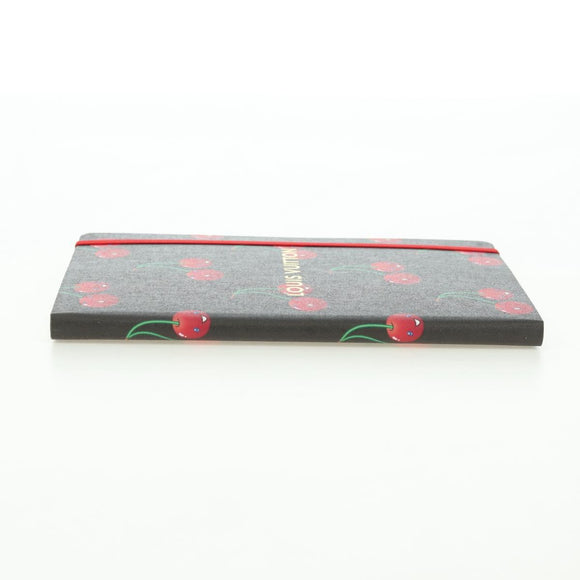 LOUIS VUITTON Collector Cherry Print Notebook MM Jane Canvas GI1371 Auth 177348M