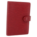LOUIS VUITTON Epi Agenda PM Day Planner Cover Red R20057 LV Auth 177349-1