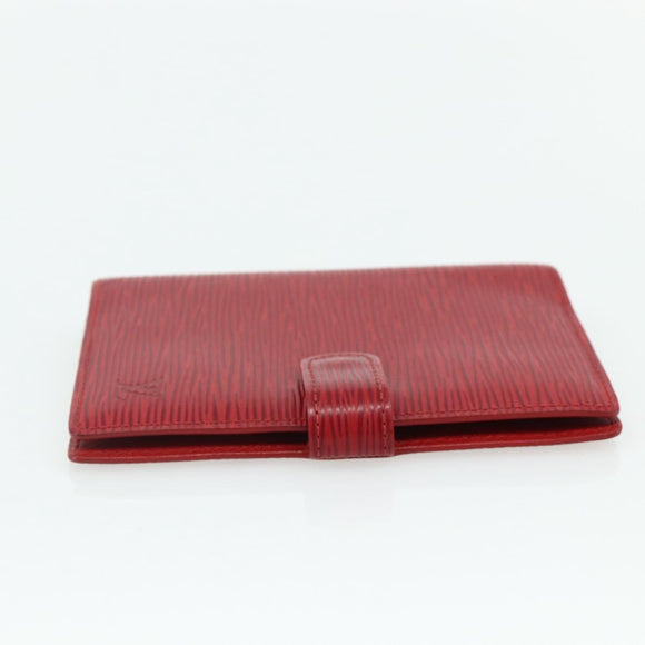 LOUIS VUITTON Epi Agenda PM Day Planner Cover Red R20057 LV Auth 177349