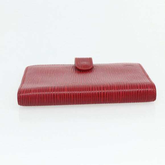 LOUIS VUITTON Epi Agenda PM Day Planner Cover Red R20057 LV Auth 177349