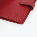 LOUIS VUITTON Epi Agenda PM Day Planner Cover Red R20057 LV Auth 177349-7