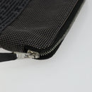 HERMES Agenda Her Line Day Planner Cover Canvas Black Silver Auth 177350-15