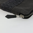 HERMES Agenda Her Line Day Planner Cover Canvas Black Silver Auth 177350-8