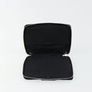 HERMES Agenda Her Line Day Planner Cover Canvas Black Silver Auth 177350-9