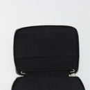 HERMES Agenda Her Line Day Planner Cover Canvas Black Silver Auth 177350-10
