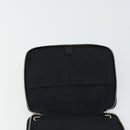 HERMES Agenda Her Line Day Planner Cover Canvas Black Silver Auth 177350-11