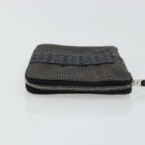 HERMES Agenda Her Line Day Planner Cover Canvas Black Silver Auth 177350