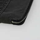 HERMES Agenda Her Line Day Planner Cover Canvas Black Silver Auth 177350-7