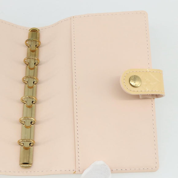 LOUIS VUITTON Vernis Agenda PM Cover Marshmallow Pink R21007 Auth 177352A