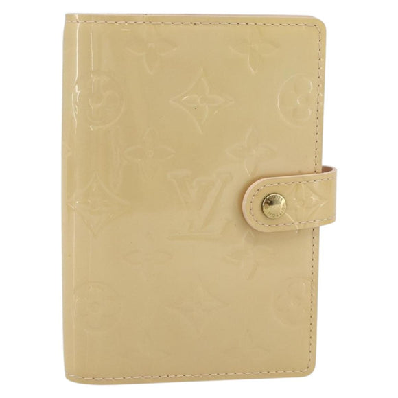 LOUIS VUITTON Vernis Agenda PM Cover Marshmallow Pink R21007 Auth 177352A