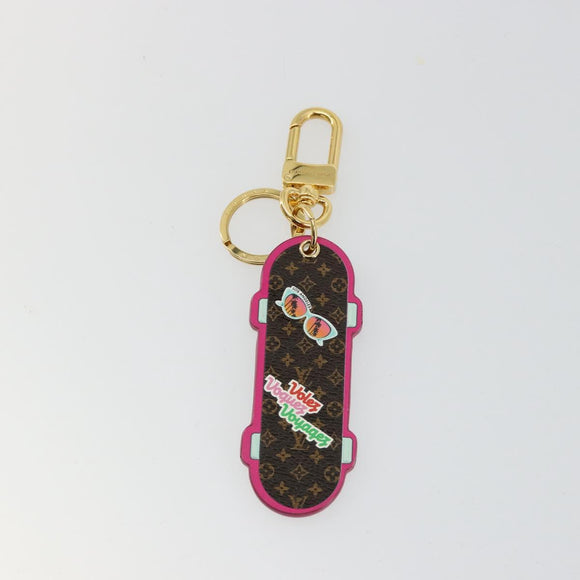 LOUIS VUITTON Porte Cles LV Skateboard Sleutelhanger Roze M69006 LV Auth 177355A