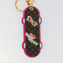 LOUIS VUITTON Porte Cles LV Skateboard Sleutelhanger Roze M69006 LV Auth 177355A-4