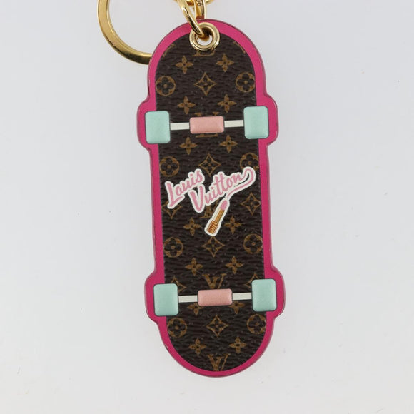 LOUIS VUITTON Porte Cles LV Skateboard Sleutelhanger Roze M69006 LV Auth 177355A