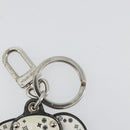 LOUIS VUITTON Porte Cles LV Dalmatia Key Holder Rubber White M00746 Auth 177356-10