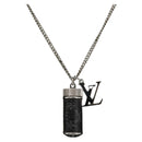 LOUIS VUITTON Eclipse Collier Charms Necklace Silver tone M63641 LV Auth 177357A-1